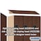 Salsbury Industries 2 Tier Designer Locker, 54"Wx76"Hx24"D, 6 Door, Mahogany 18-22364MAH - alternate 3